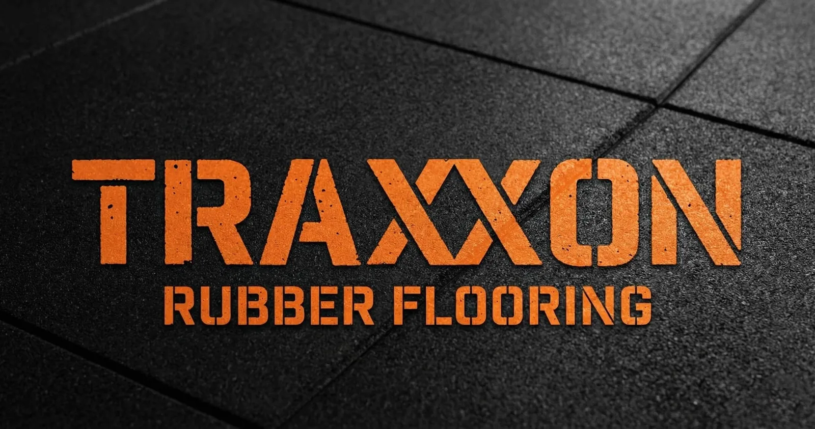 Orange Traxxon Rubber Flooring Logo