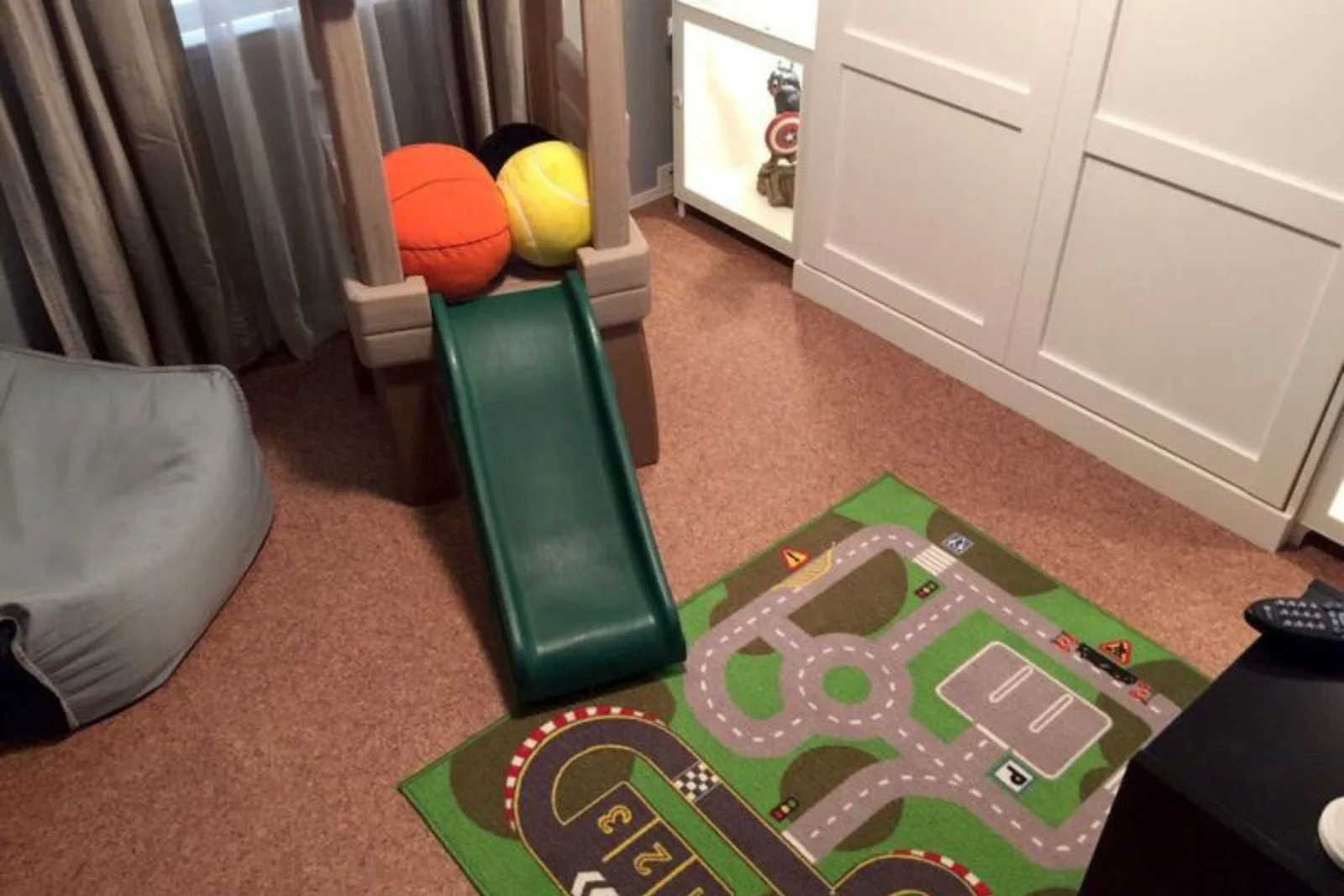 Wood Grain Interlocking Foam Floor Tiles Wood grain interlocking foam floor tiles provide a comfortable and safe surface for a child's bedroom or play area, offering the aesthetic of hardwood with the softness of foam.