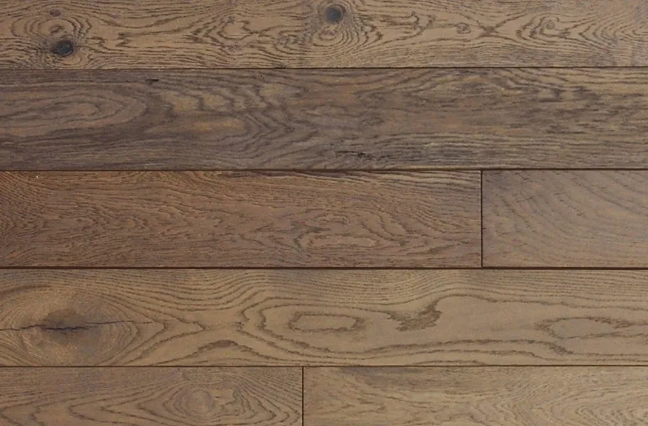 Wirebrushed bathroom flooring