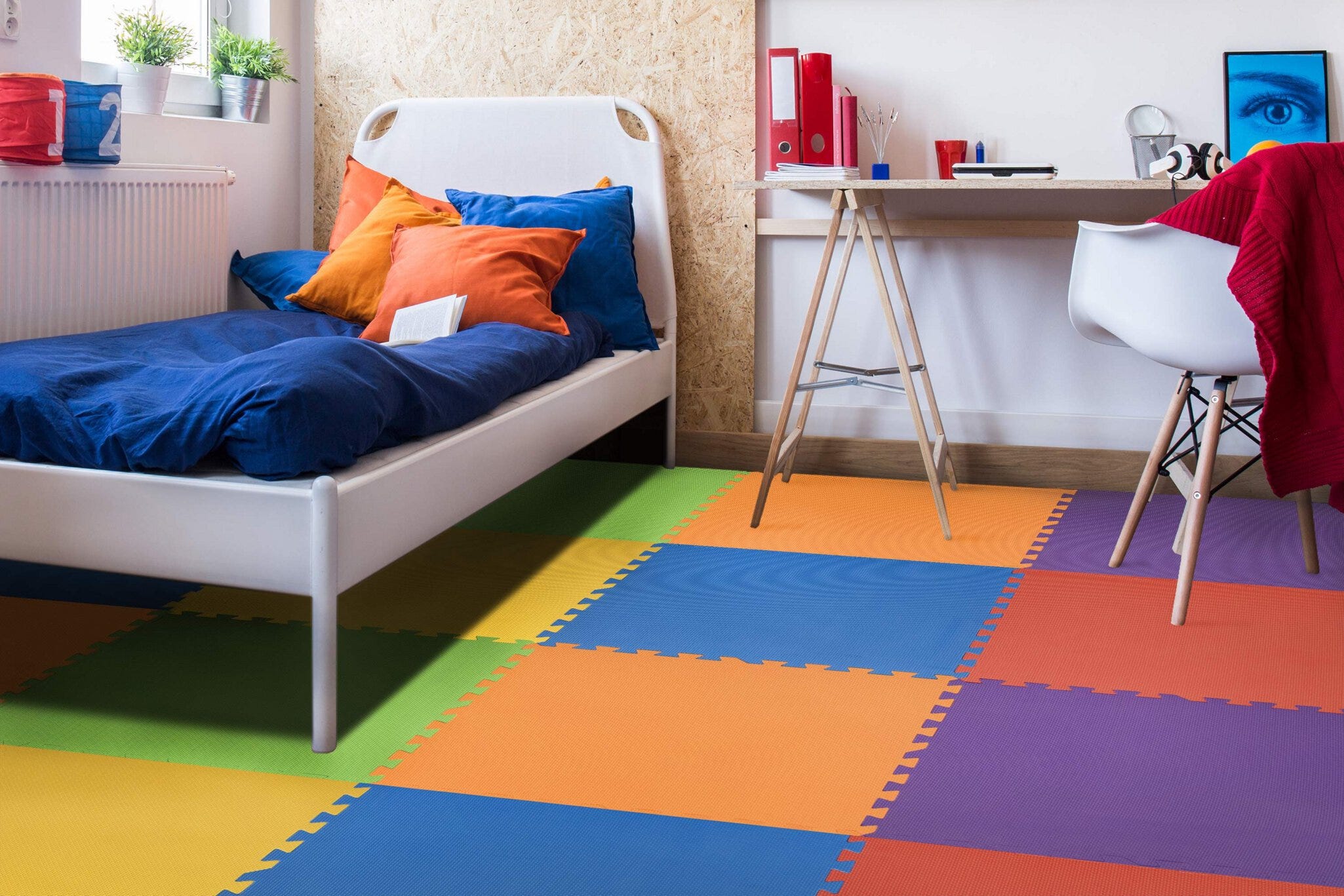 Soft play floor tiles top