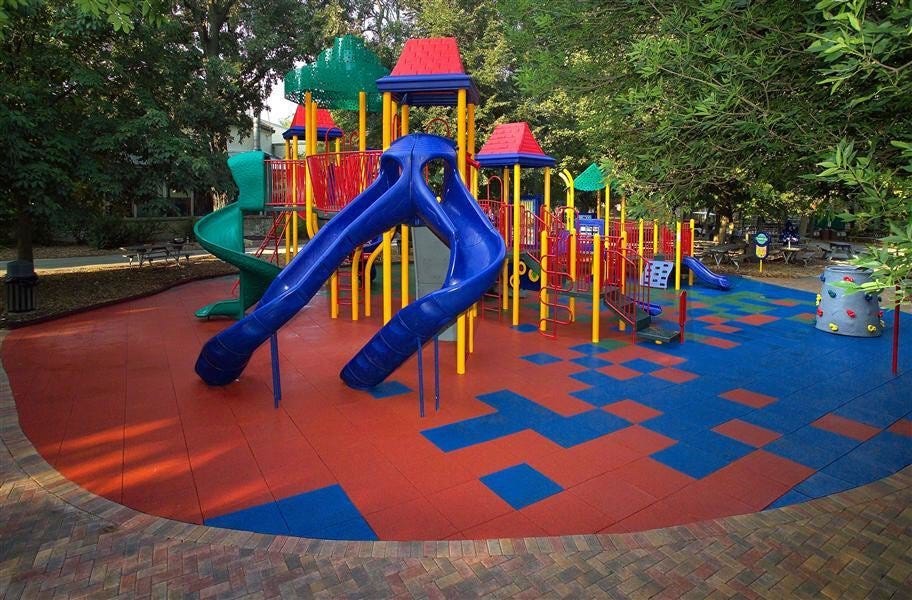 Playground Flooring - Rubber Tiles and Mulch for Playgrounds
