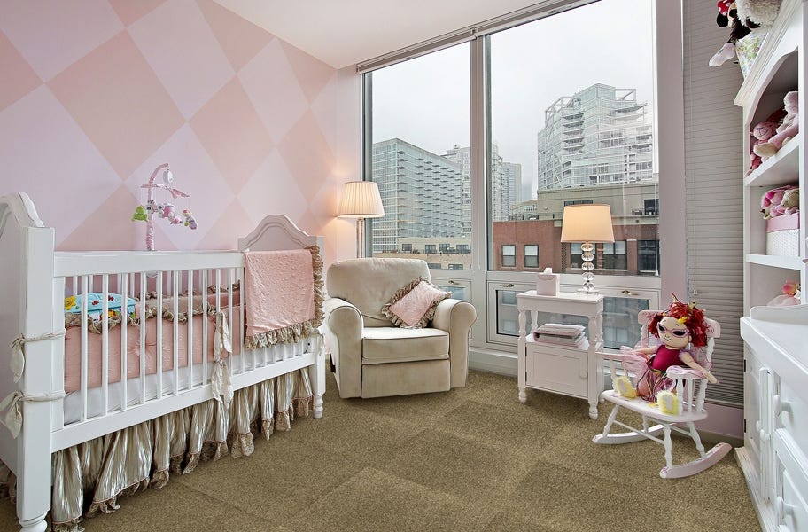 carpet tile in a nursery setting