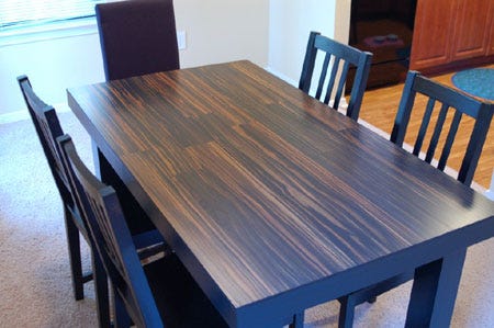 10 Ways to Use Up Leftover Flooring: Don't get stuck throwing away the extra flooring you paid for; use these creative ideas to make the most of your project and do something unique and different with your flooring--you know, other than put it on the floor!