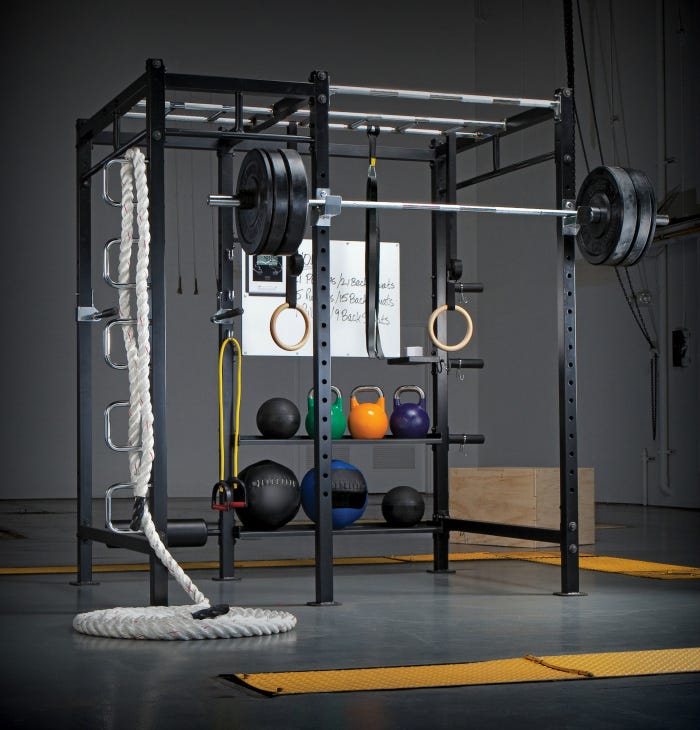 15 Home Gyms Worth Sweating In: Need some help with motivation? A gorgeous, stylish home gym will make you want to spend hours sweating in there every week.