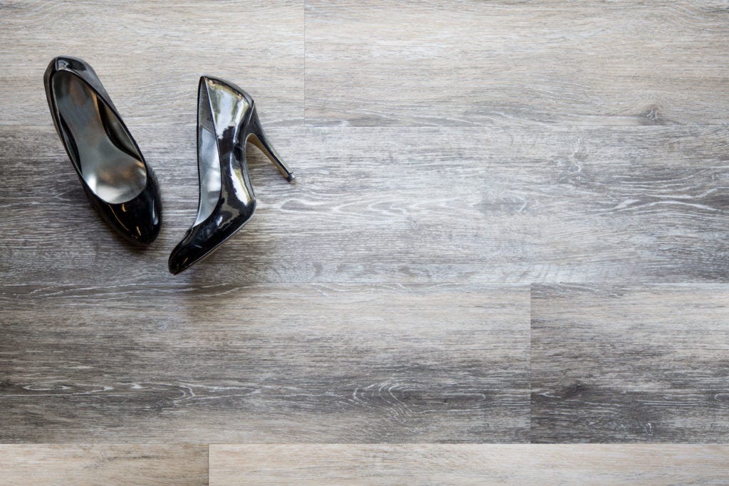 Flooring Inc COREtec Plus 7" Waterproof Vinyl Planks with high heels