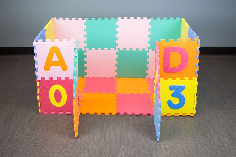 How to Build a Fort with Foam Tiles in 6 Easy Steps: Take your foam floor to the next level with this easy activity. Fun for parents and kiddos alike!