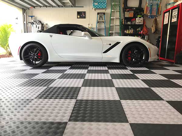 Race Car Themed Garage: Diamond Flex Nitro Tiles 