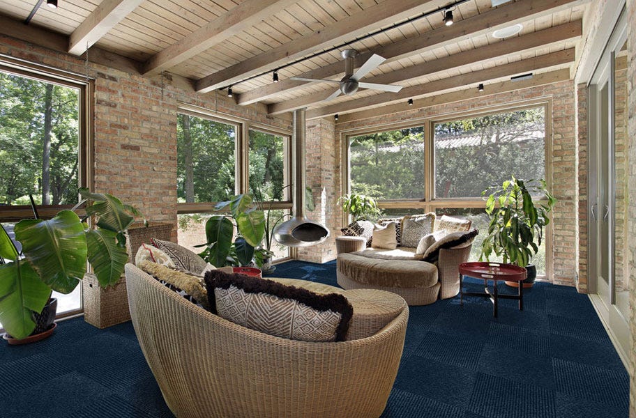 Wide Ribbed Carpet Tile