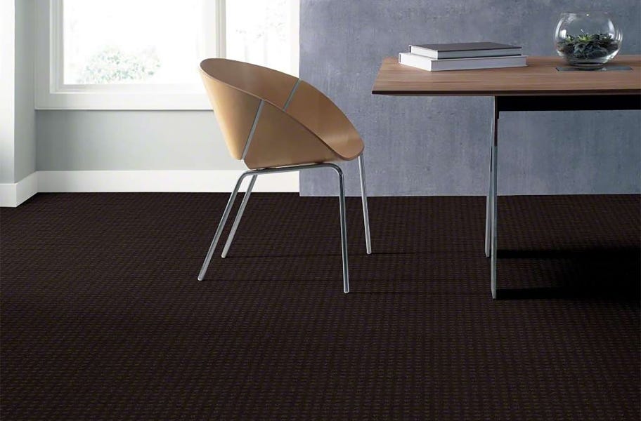Waterproof broadloom carpet in an office