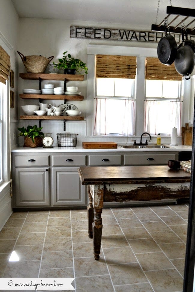 vintage farmhouse kitchens
