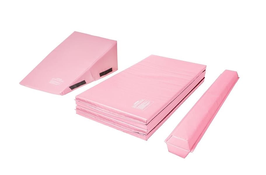 eco folding gymnastics mat in a gymnastics kit