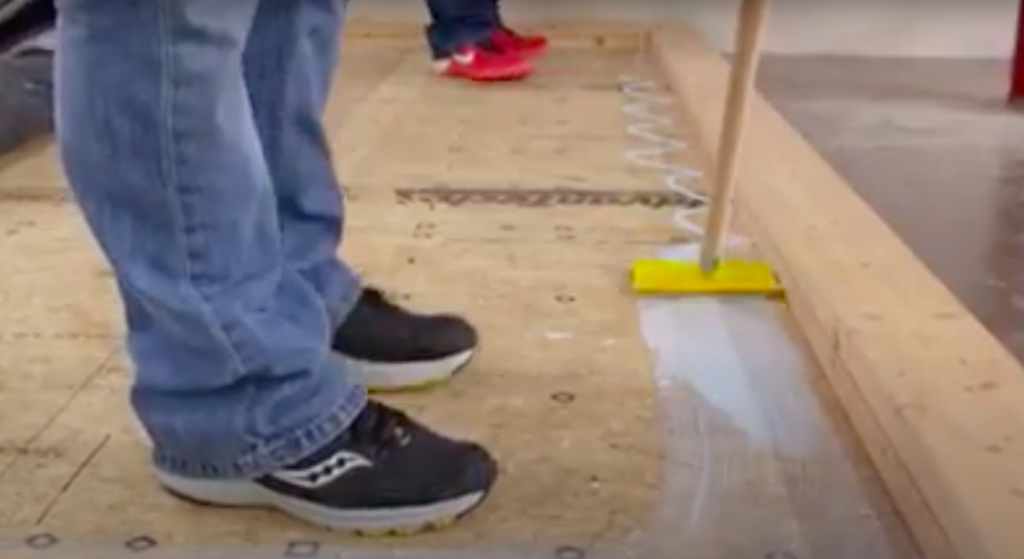 carpet glue application