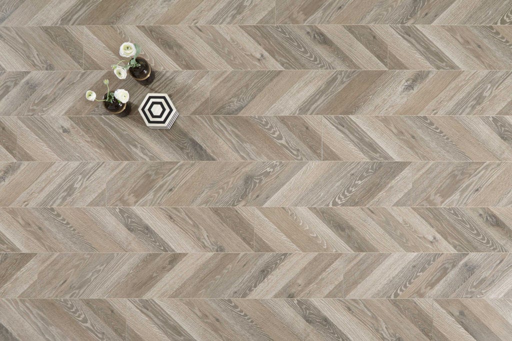 Mannington Palace waterproof laminate flat lay with decor