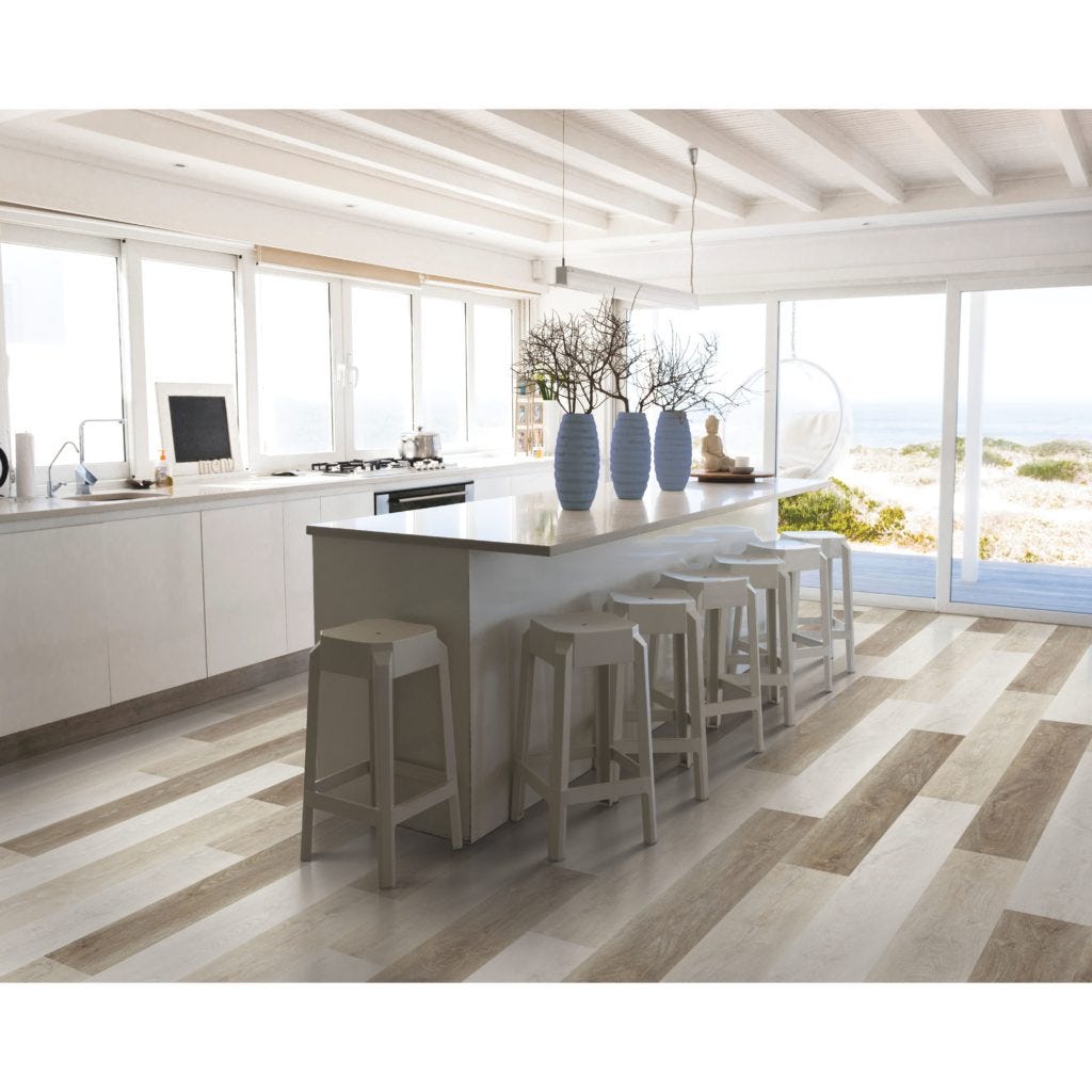 Flooring Inc Mohawks Variation Vinyl Planks in kitchen setting