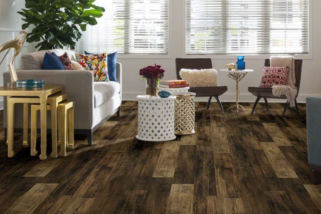 Shaw Pier Park Laminate in living room setting