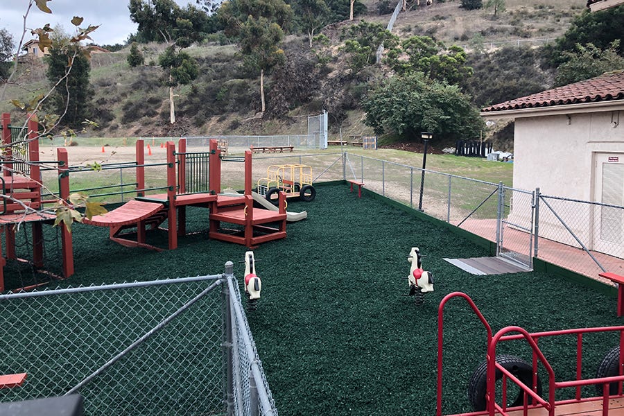 customer photo- green rubber mulch