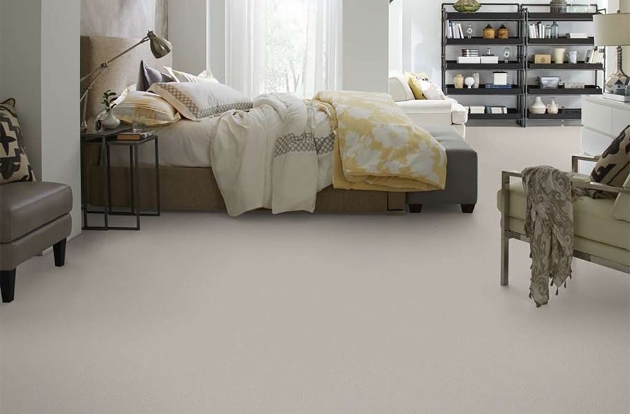 Floorigami Tambre Carpet Plank used in a bedroom