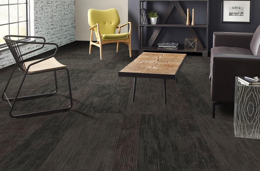 Shaw Disclose Carpet Tile in a sitting area