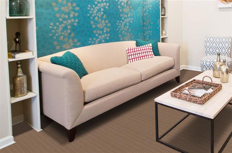 Ribbed Carpet in a living room