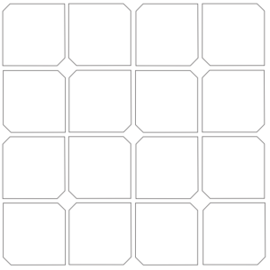 Tile layout trends: hexagon dot mosaic