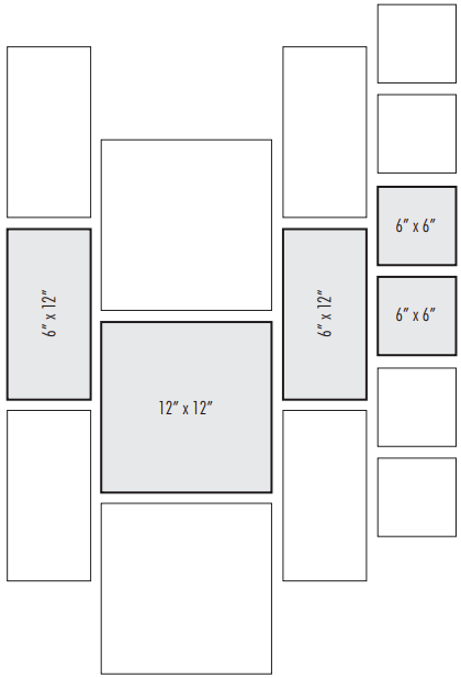 Layout of a layered corridor tile