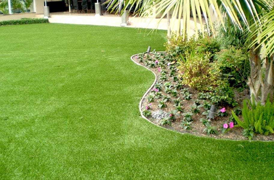 Newport elite artificial grass in a commercial setting.