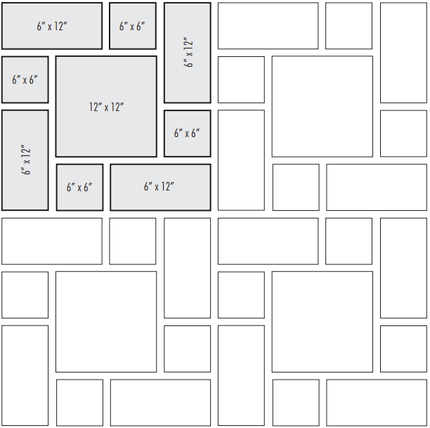 Tile patterns: soldier tile layout
