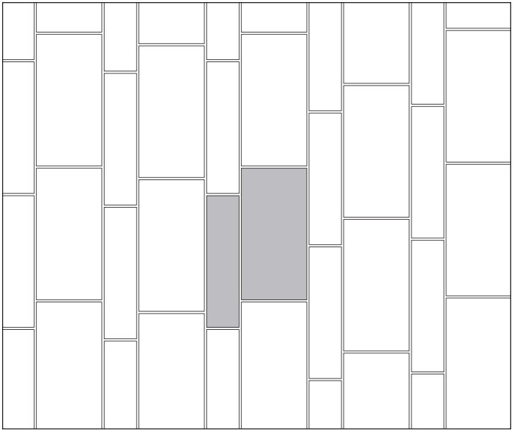 Tile layout trends: staggered corridor for large format tiles