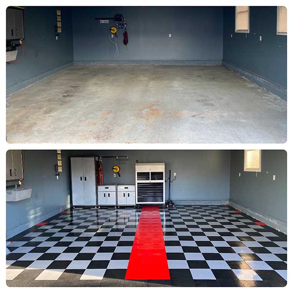 DIY Flooring Solutions: Nitro Tiles garage upgrade