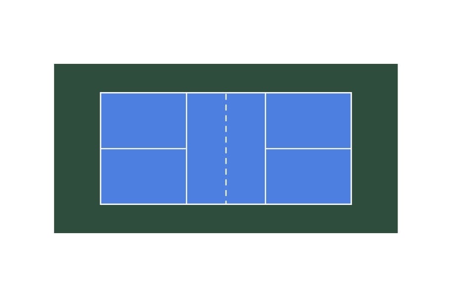 Pickleball Court Outline
