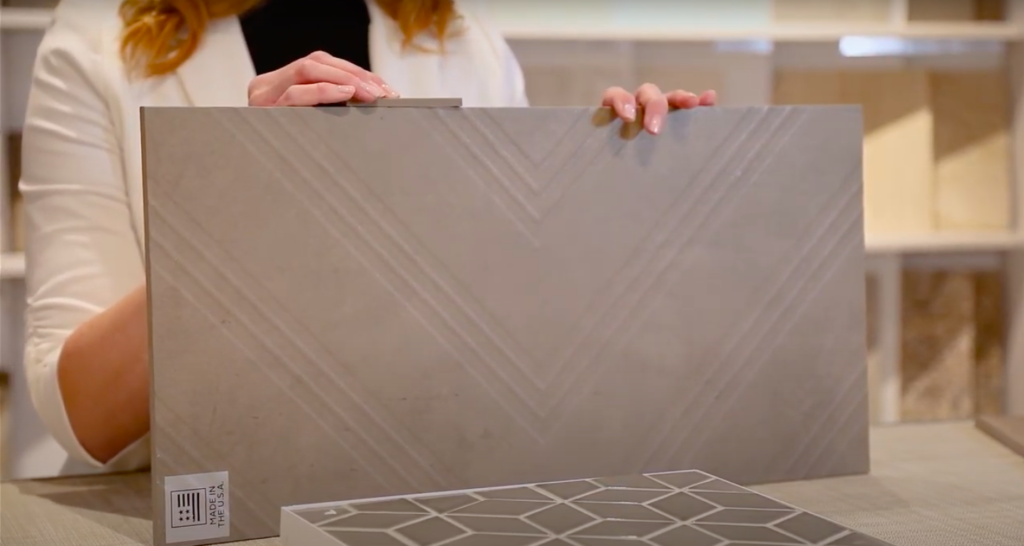 How to choose grout color: Monochromatic tile with matching grout