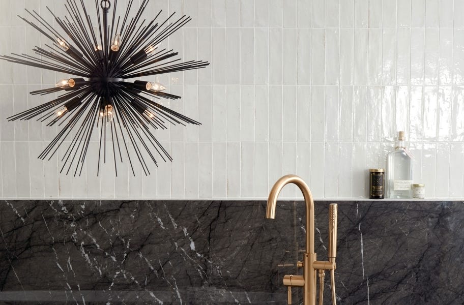 Subway backsplash tile mosaic