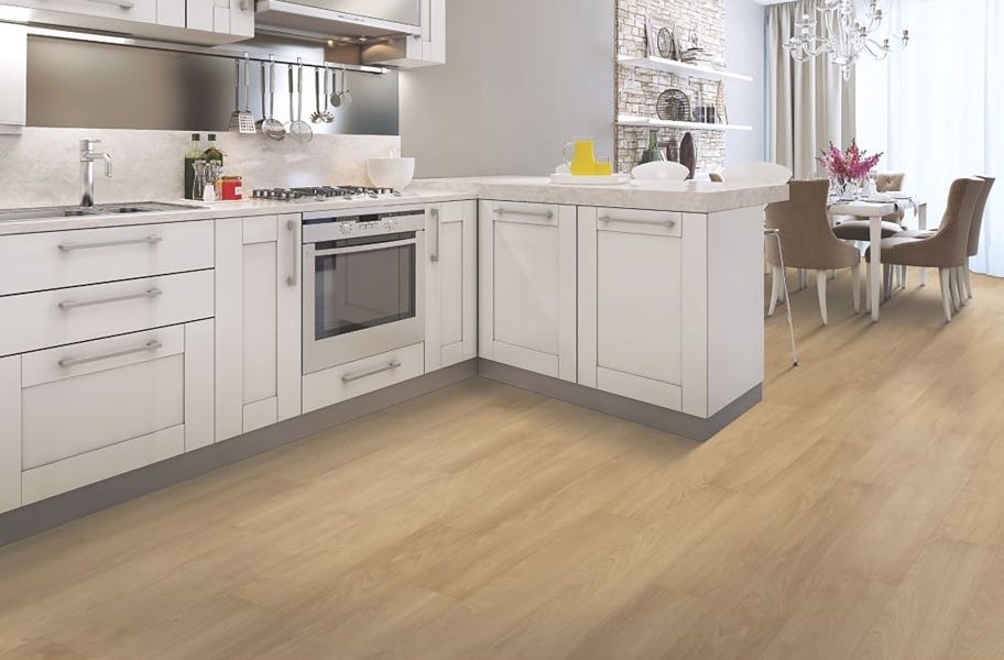 White transitional kitchen cabinets 
