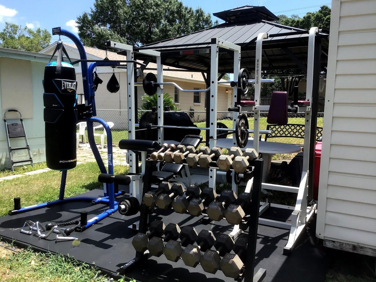 Gym Patio Ideas: 8mm Strong Rubber Tiles