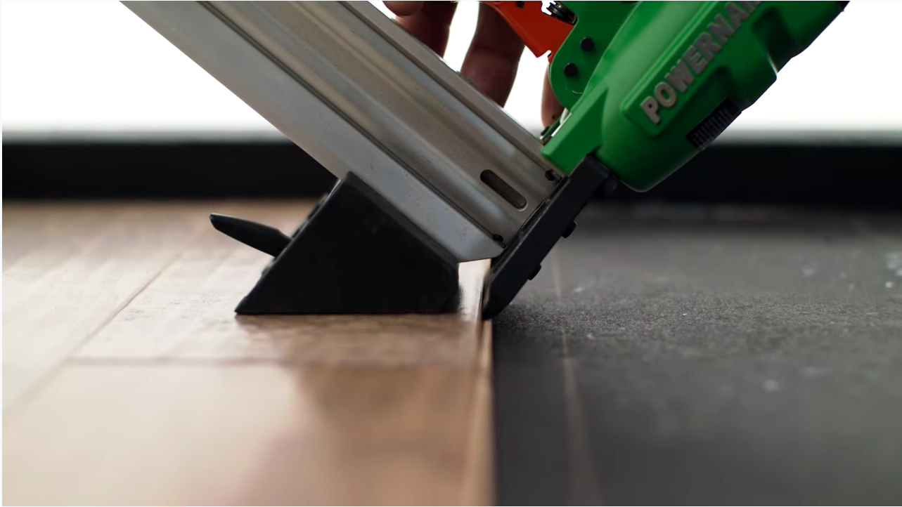 Nail down installation method for engineered hardwood- Shaw Floors