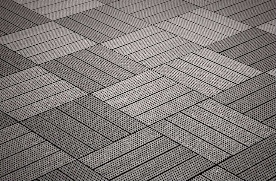 Zen Patio: Helios Composite Deck Tiles (4 slat)