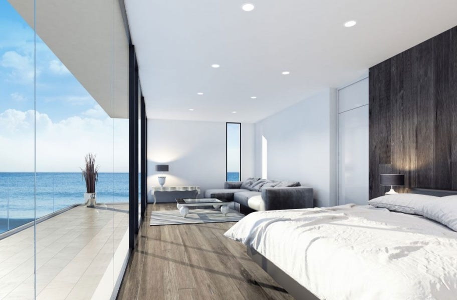 Wood Bedroom Flooring: Toscana Hickory Engineered Hardwood