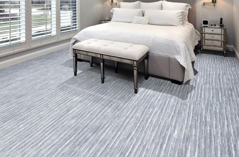Joy Carpets Balanced Carpet, color in a cool blue
