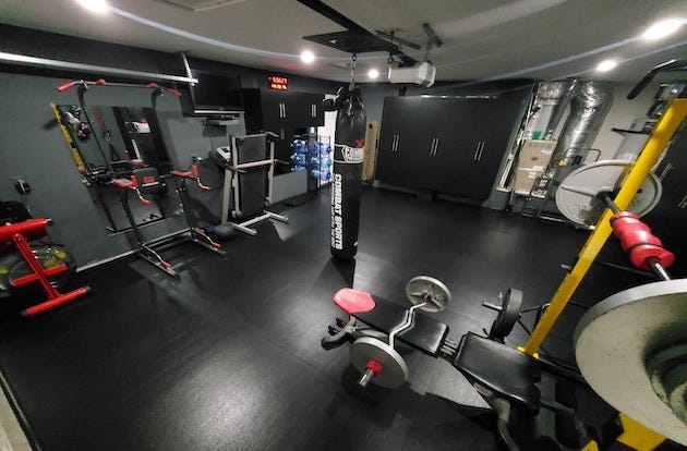 3/8" Heavy Duty Rubber Rolls | Rethink traditional garage flooring ideas with practical and functional gym flooring!