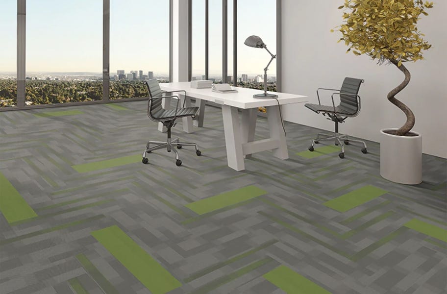 Bold Carpet Colors- Fluid Carpet tile