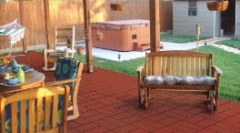 Outdoor Rubber Paver Tiles