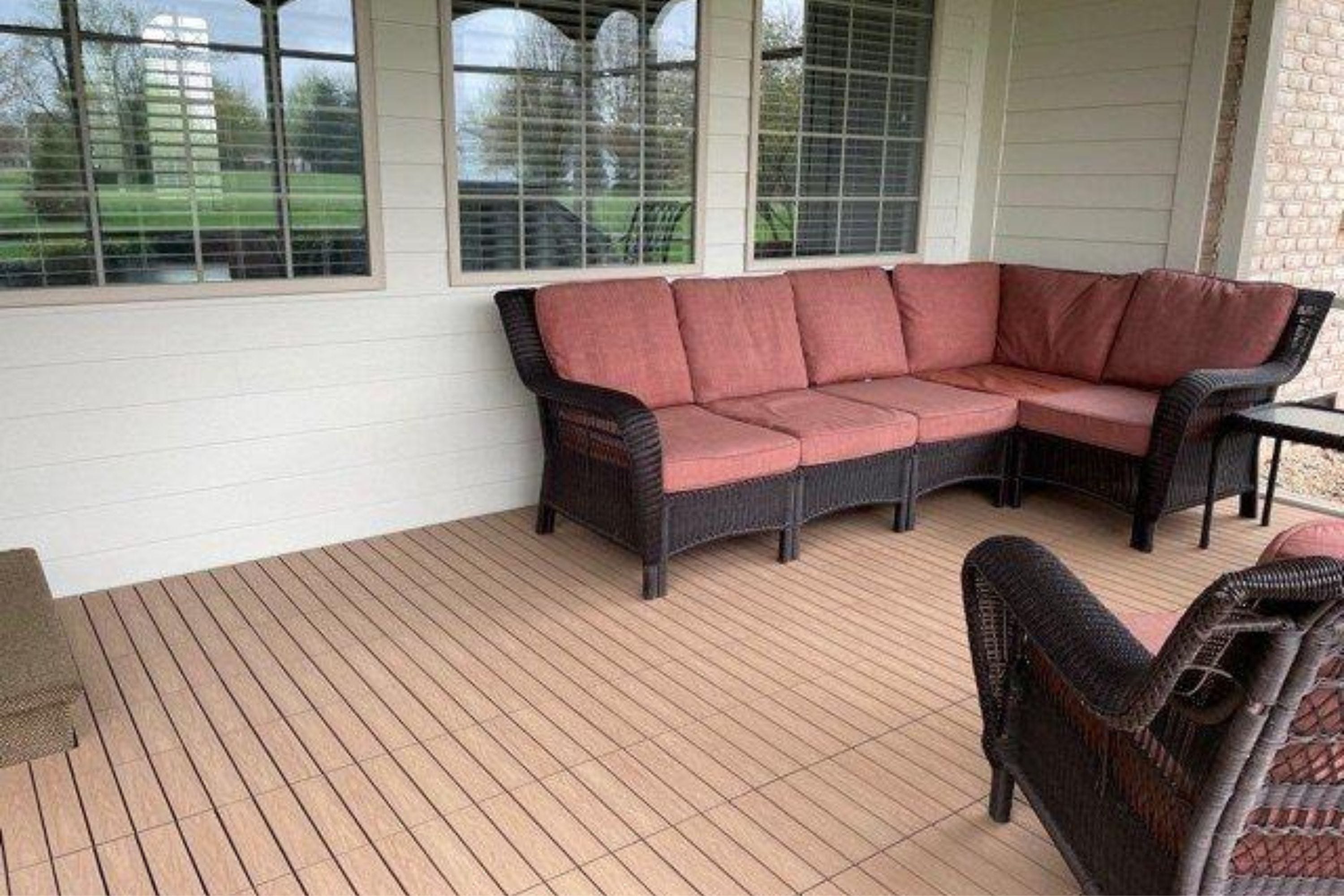 NewTechWood UltraShield 12" x 12" Composite Deck Tiles