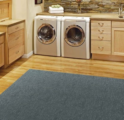 Area Rug in a laundry room