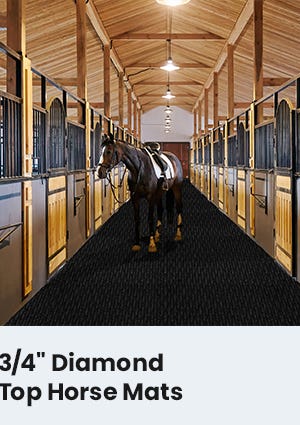 3/4" Diamond Top Horse Mats