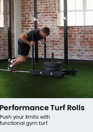 Performance Turf Rolls. Push your limits with functional gym turf.