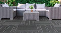 outdoor carpet tiles used in an outdoor seating area