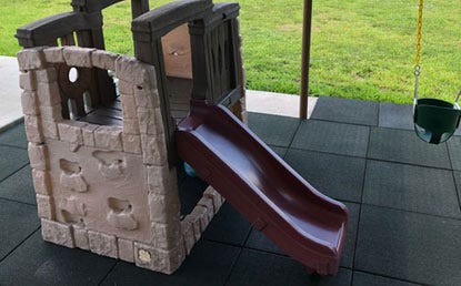 Jamboree Playground Tiles used in a residential setting